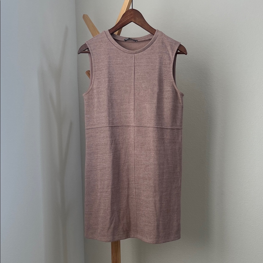 NWOT Zara Pink-beige Sleeveless Tunic Top - Picture 5 of 6